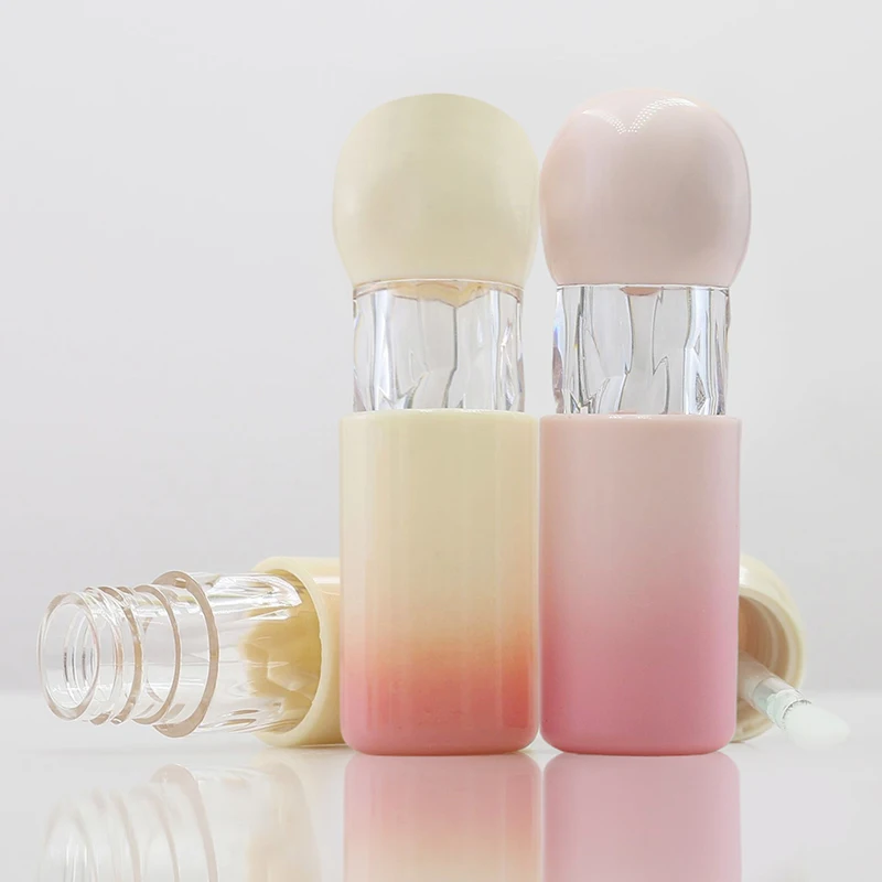 1PC Gradient Pink Empty Lipstick Gloss Tube Plastic Refillable Bottle Liquid Container Bottle Lipstick Lipgloss Sample Bottle