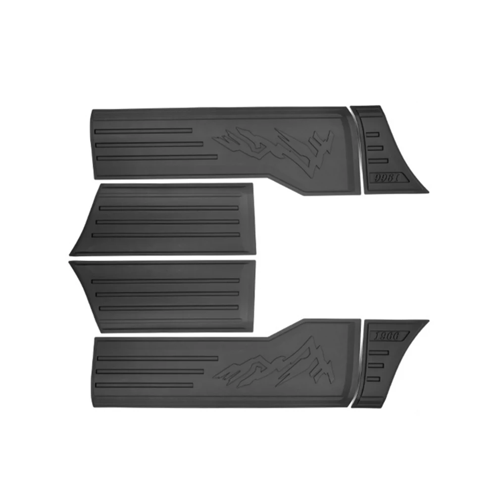 6Pcs ABS Door Trim Cover Side Body Cladding Fit For Ford Bronco 2022+ Off-road 4X4 Car Body Modification Kit Accessories ﻿