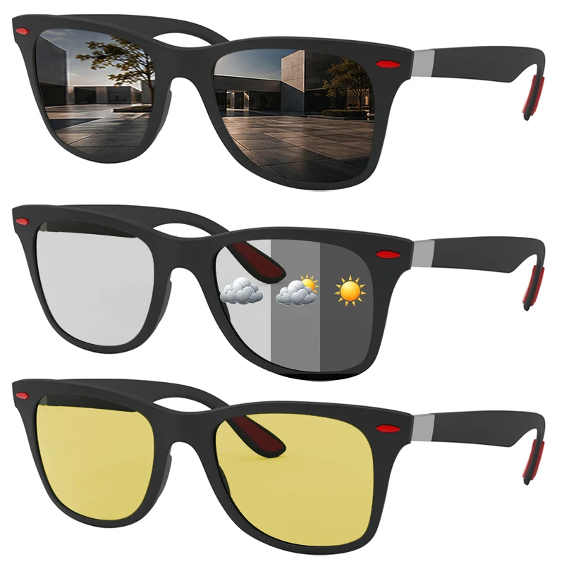 1pc/3pc Retro Fashion Polarized Sunglasses Men Women Sports Driver vintage Sun Glasses For Man Female Brand Design ShadesU V400