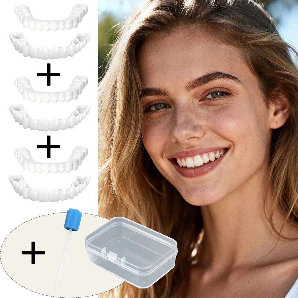 

Timeless Classic Style Teeth Veneers Reusable Instant Smile Whitening Evergreen Design for All Occasions H2931