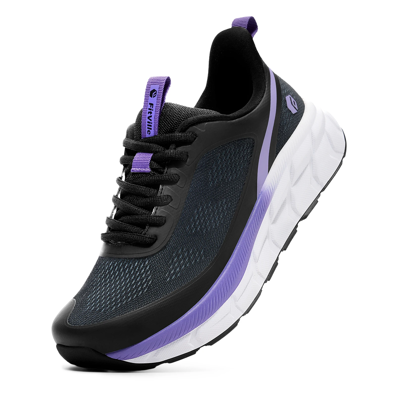 FitVille Damen-Laufschuhe mit Breiter Zehenbox, Atmungsaktive Dämpfung, Komfortable Jogging-Sneaker mit Gewölbeunterstützung – Detail 11