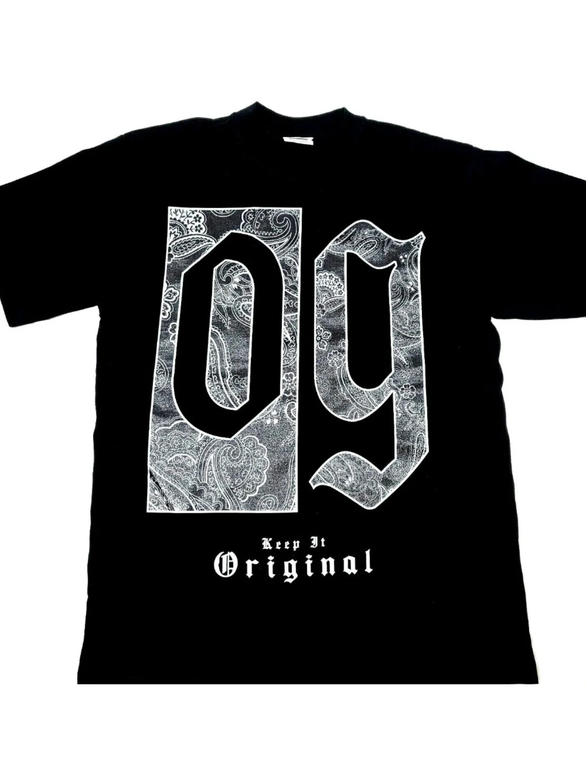 Мужская футболка Original Gangster - OG Urban Streetwear, черная хлопковая футболка с белым принтом