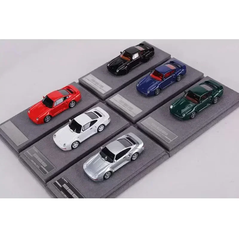 DaintyPower Model 1:64 Resin 959 Multi-color Two-door Car Model Toys Gifts Collection Adult Souvenir Decoration Static Display