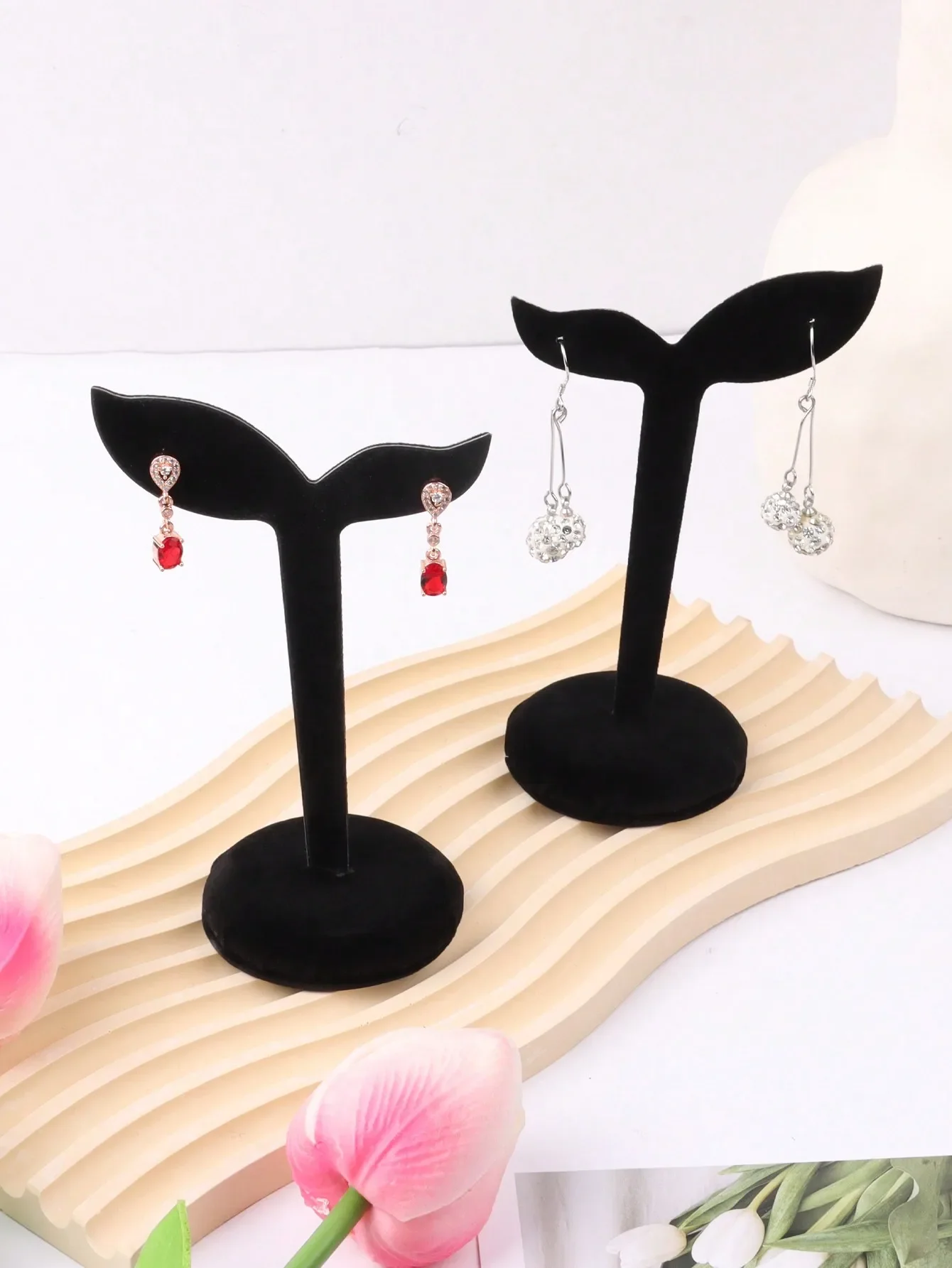 Jewelry Display Stand Earring Stand Titanium Brushed Earring Storage Display Jewelry Display Stand Jewelry Display Props
