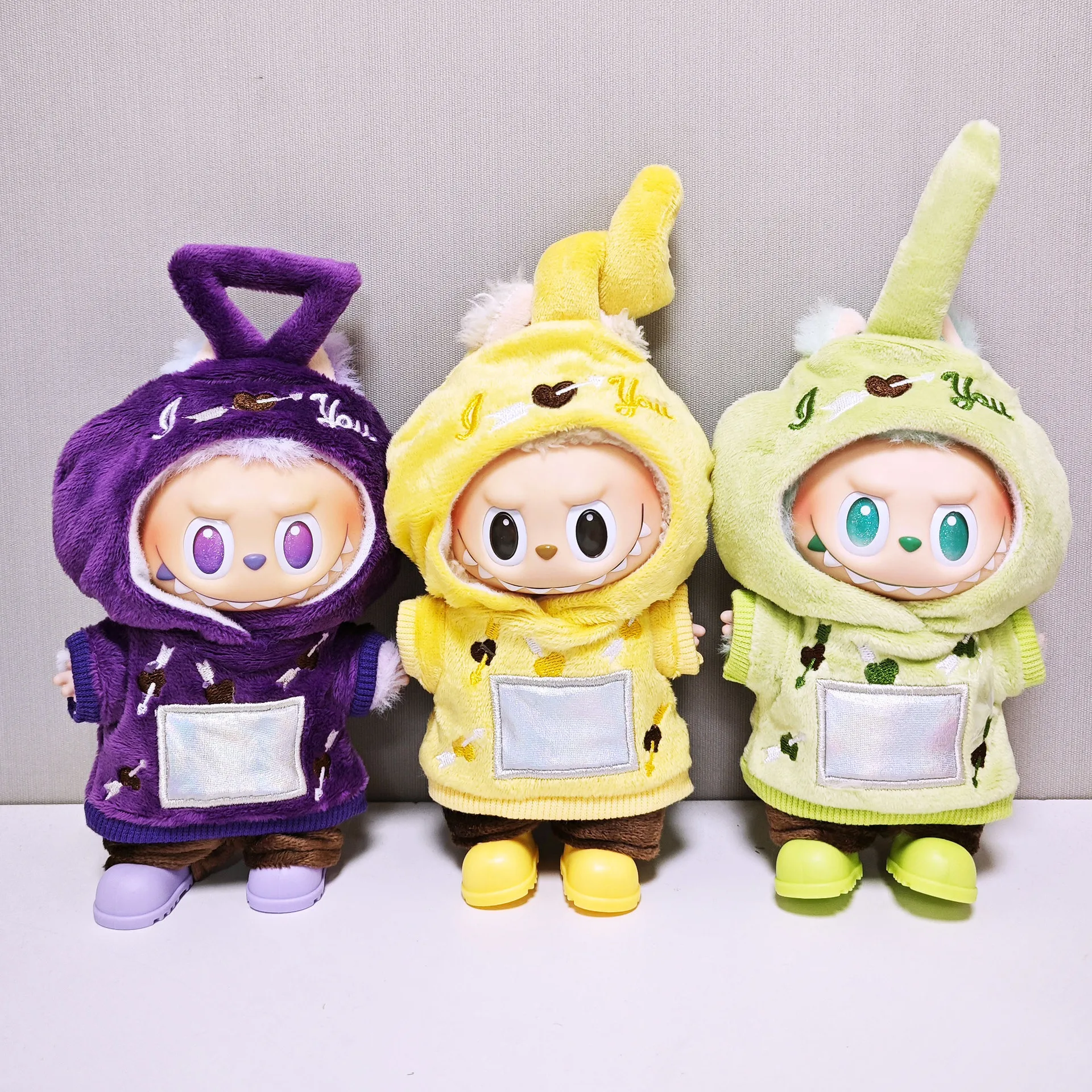 

For Labubu Select Kids' Clothing 15cm - 17cm Cute Red Set Labubu Universal Clothing