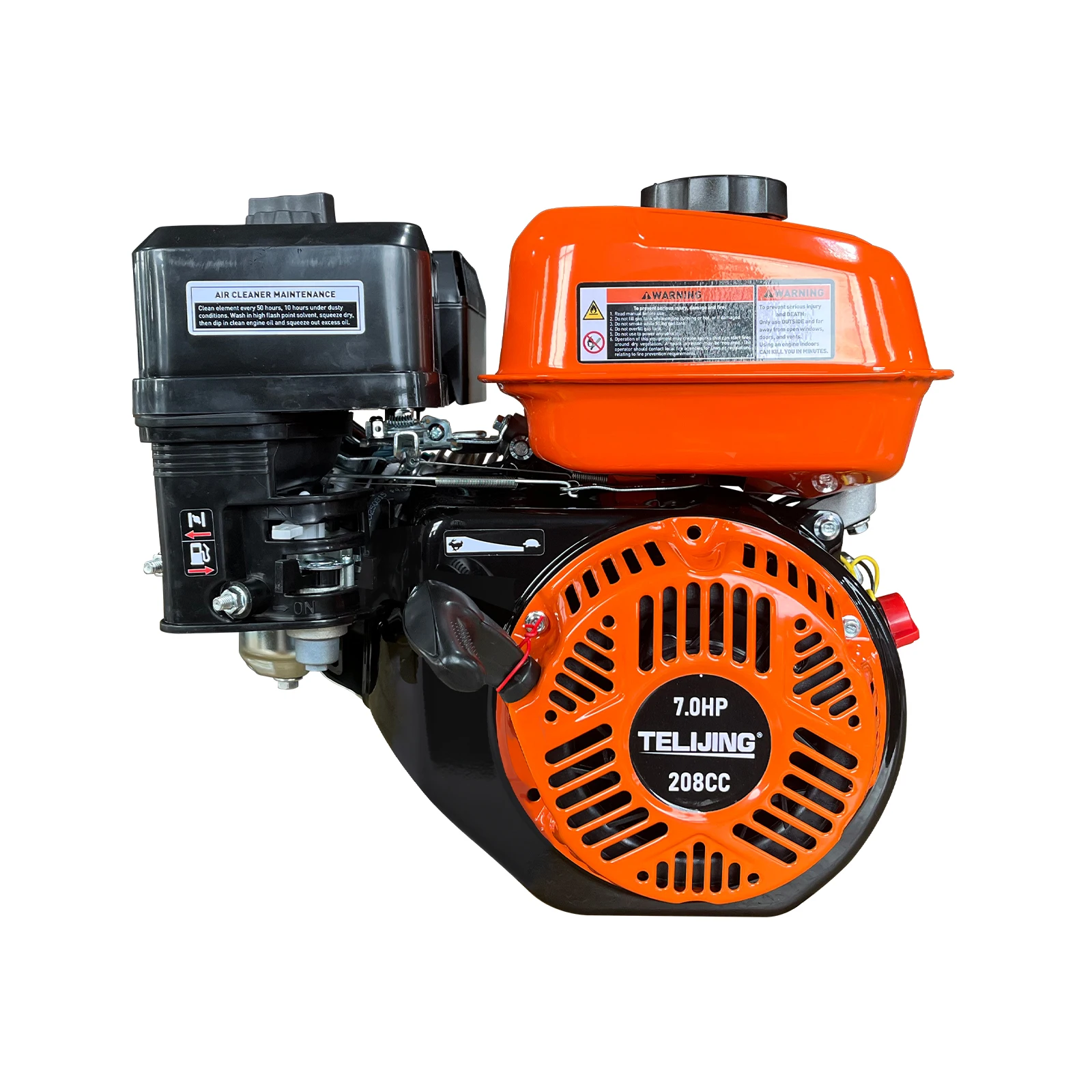 Low Speed 1800rpm With 1/2 Reducer OHV Factory Direct Sale 170F 7HP Petrol Single Cylinder Manual Agriculture  Engine