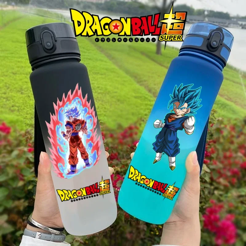 

Dragon Ball Outdoor Sports 650ML Son Goku Vegeta Large Capacity Cartoon Portable Plastic Water Bottle Drinking Cup Birthday Gift