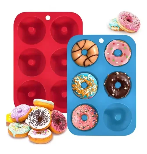 1PCS Silicone Doughnut Macaron Round Doughnut Mold Cookie Baking Tool