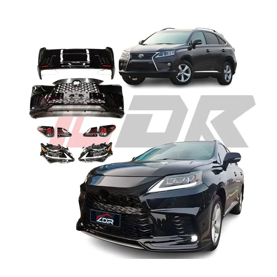 Auto Parts for RX270 2009-2013 Upgrade to RX500 2023 Style Body Kits Auto Body System Grilles Car Bumper LED Lights