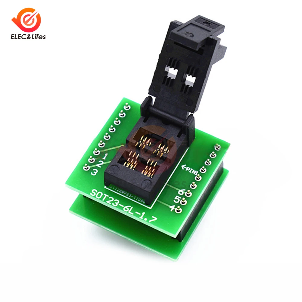 

SOT23 SOT23-6L SOT23-3-6L-1.7 IC Programmer Adapter Chip Test Socket Burning Seat Integrated Circuits