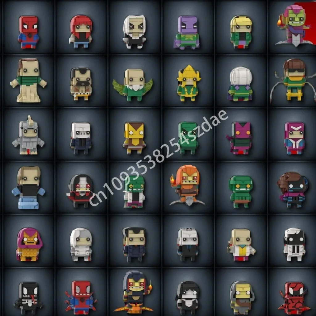 

5287pcs MOC Urban Spider Hero Collection Brickheadz Building Blocks Adult Christmas toy Gift Adult Assemble Christmas toy Gift