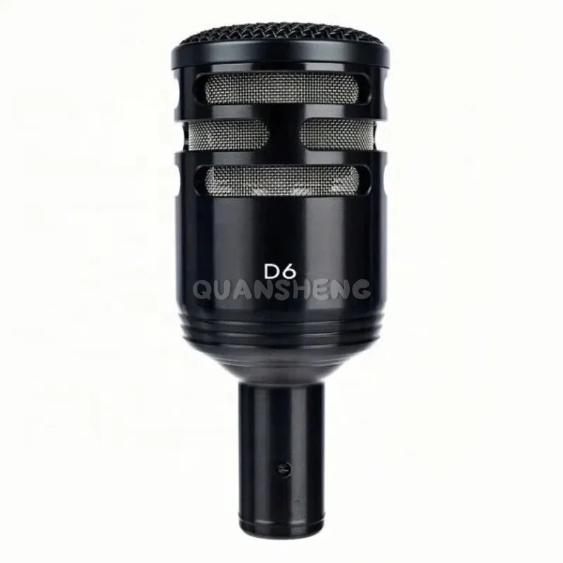 D6 Dynamic Kick Drum Microphone Hypercardioid Pickup Deep Low End for Bass Drum Live Stage and Studio