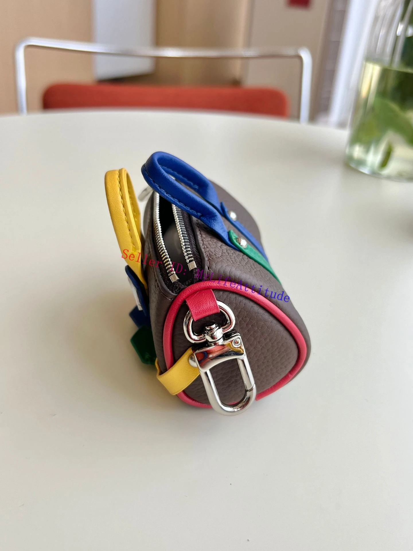 جلد حقيقي جميل روبوت سريع حقيبة سحر حلية لحقيبة اليد على ظهره سيارة محفظة المفاتيح 4 ألوان