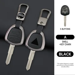Car Flip/Folding Key Case Holder Cover For Mitsubishi Lancer EX Evolution Grandis Outlander Triton Pajero ASX 3ButtonS Key Bag
