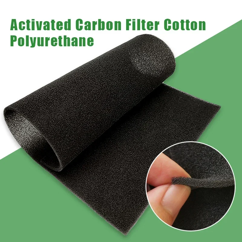 Filtro de espuma de carbono ativado de alta densidade para purificador de ar condicionado de carro universal folha de filtro de água extrator de capô de fogão
