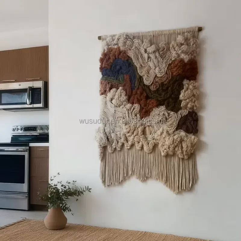 Hand-woven Tapestries: Modern Bohemian Fiber Art