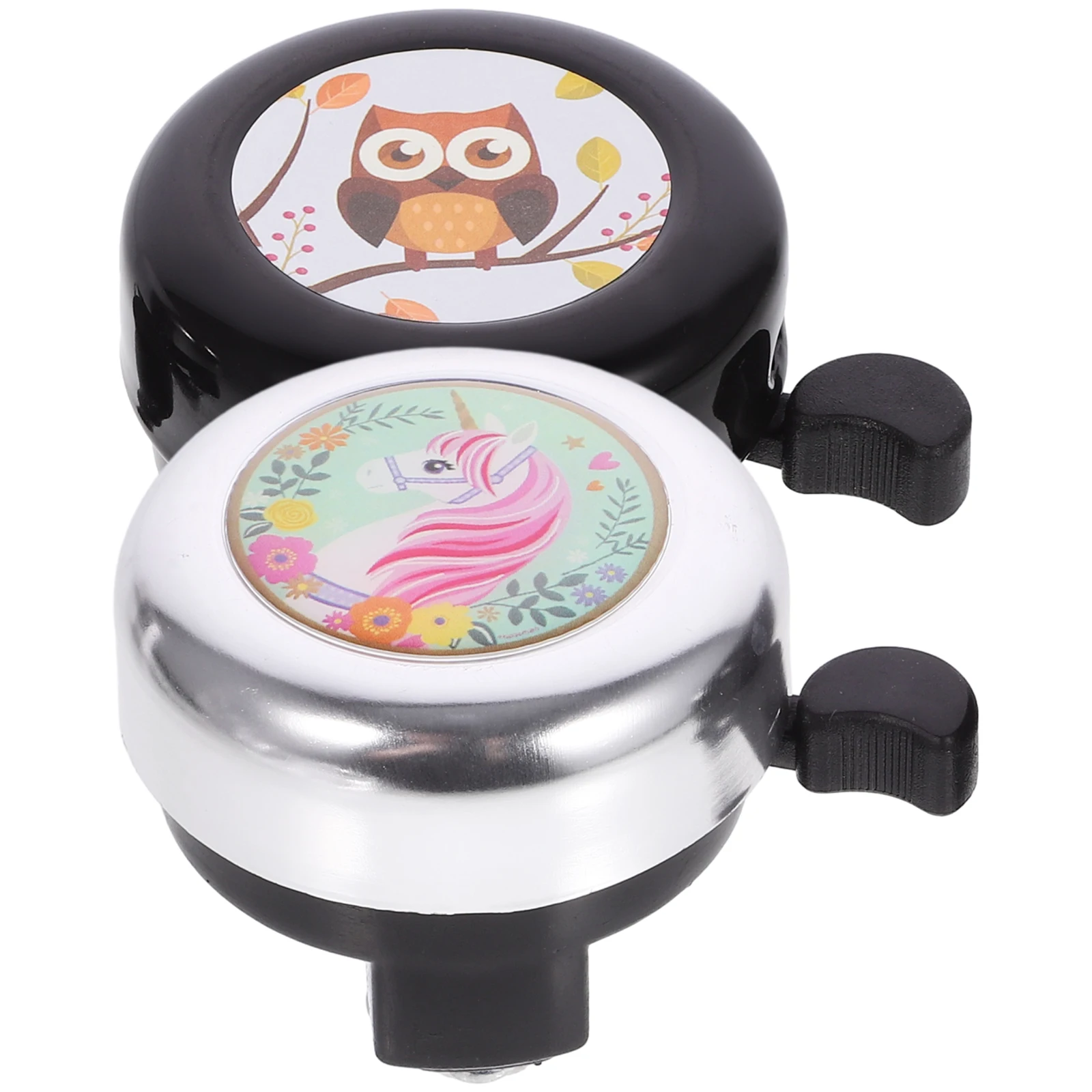 

2pcs Cartoon Design Loud Sound Cartoon Bicycle Bell Plastic Durable Safe Kids Bicycle Bell Accessories Portable