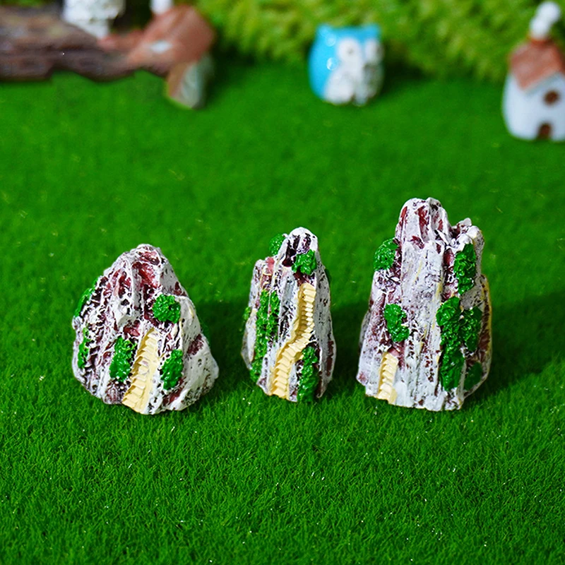 水槽装飾用の偽の山の装飾品、創造的な盆栽石、マイクロランドスケープ、多目的DIYアクセサリー