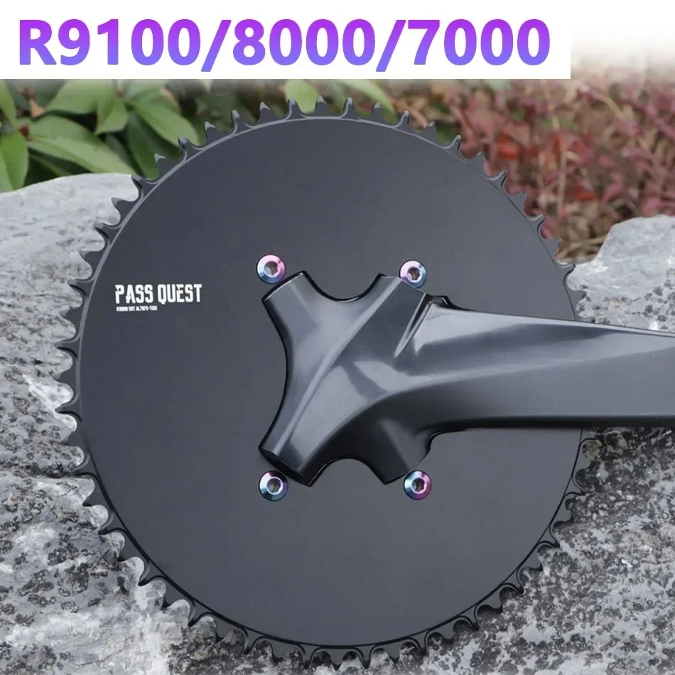 

PASS QUEST 110 bcd chainring for Shimano ULTEGRA r8000 dura ace R9100 105 r7000 Narrow Wide road bike plate single dishe 54T