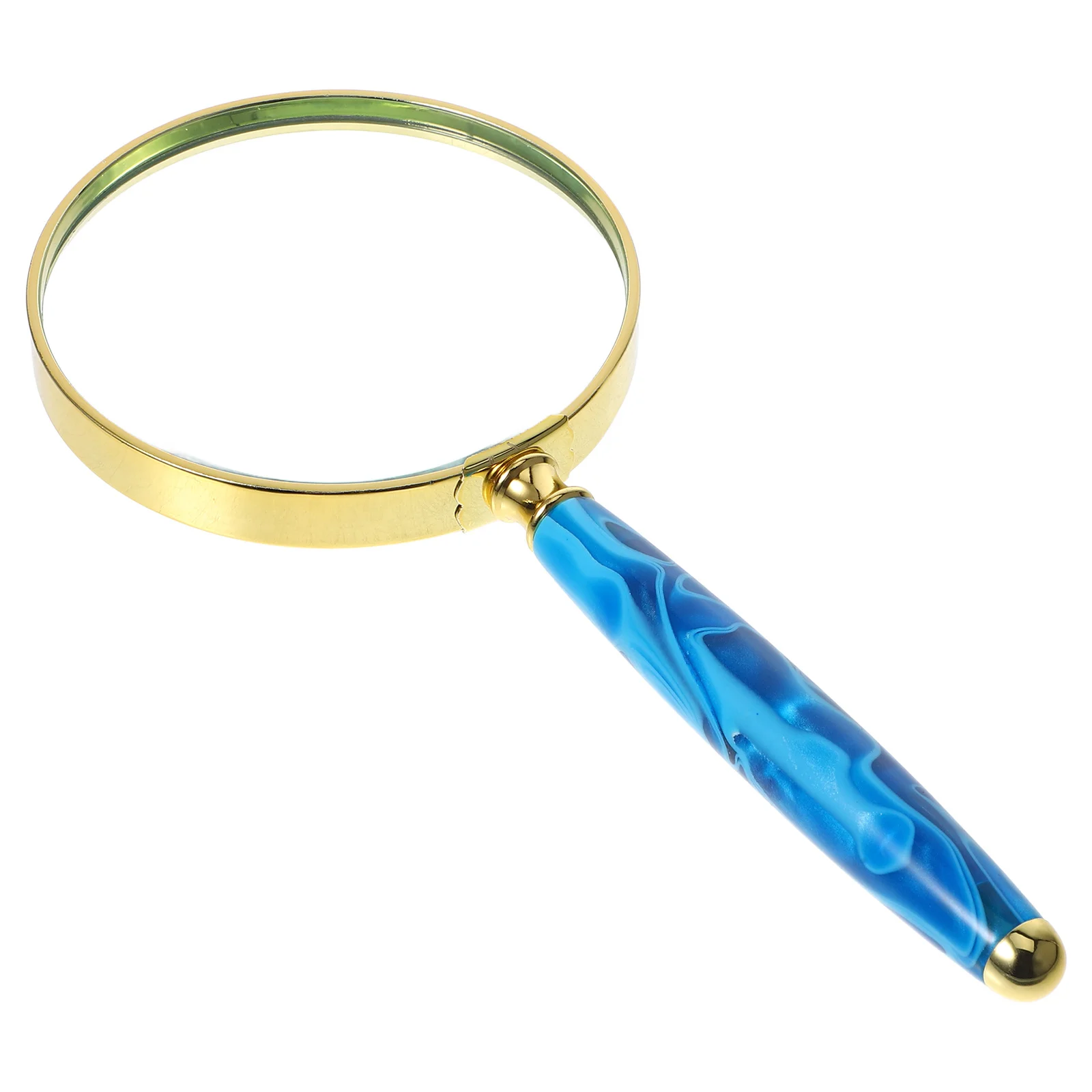 

Elderly Magnifying Glass Optical Lens Handheld 10X Powerful Portable for Reading Explore Nature Detective Magnifying Glass