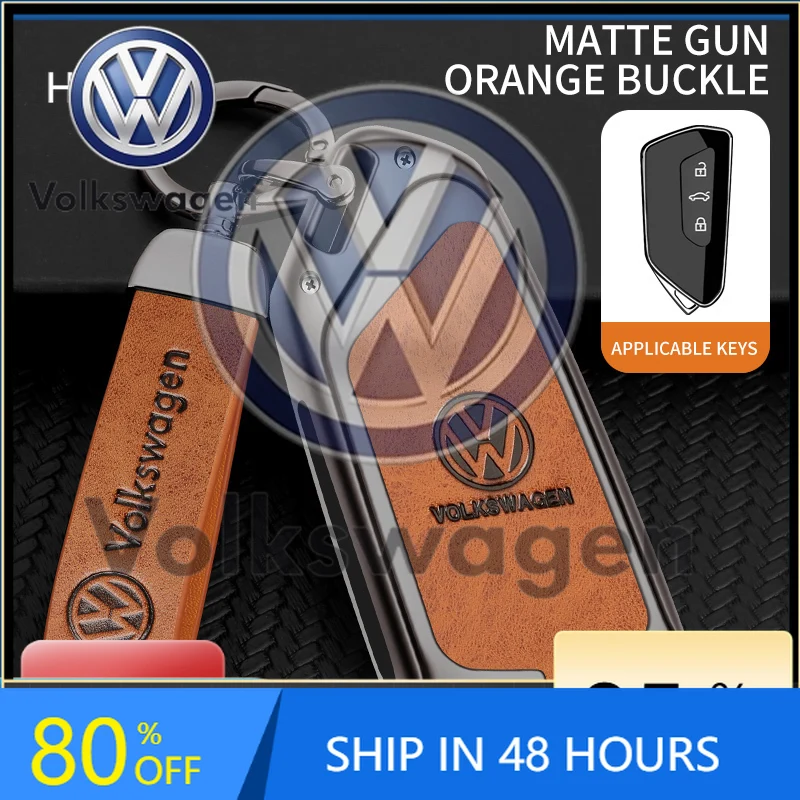 

Car Sticker For VOLKSWAGEN VW Car Zinc Alloy Key Case Cover Car Key Chain Metal Key Shell For Volkswagen GTD Magotan Golf 8 MK8
