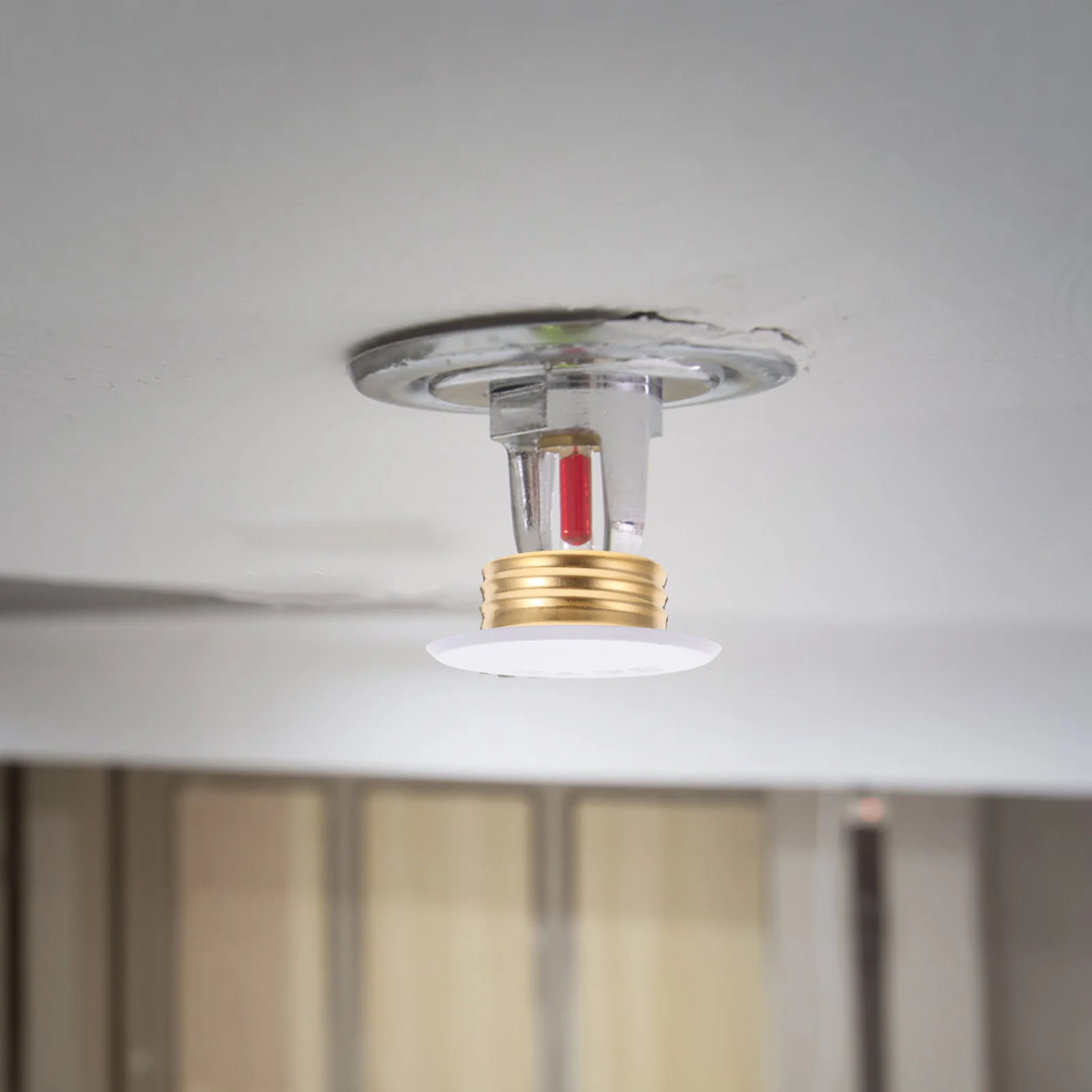 

Wall-Mounted Fire Sprinkler Head Cover Concealed Metal Plate for Ceiling Decorative Protection Robust Design Integrated