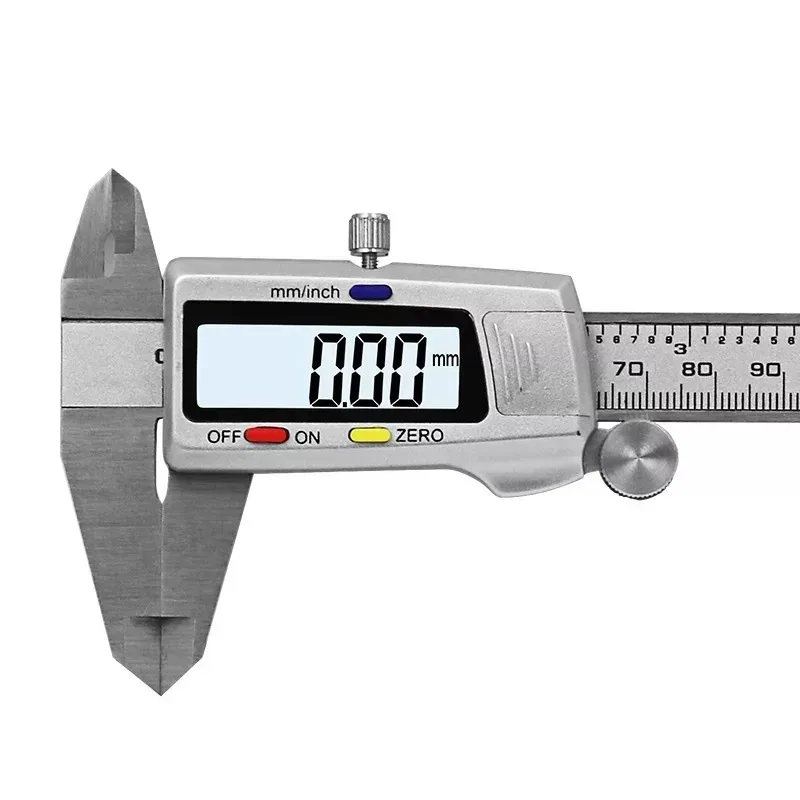 High Precision 0-150MM Industrial Vernier Caliper New Large Screen Stainless Steel Digital Display Manual Power Measuring Tool