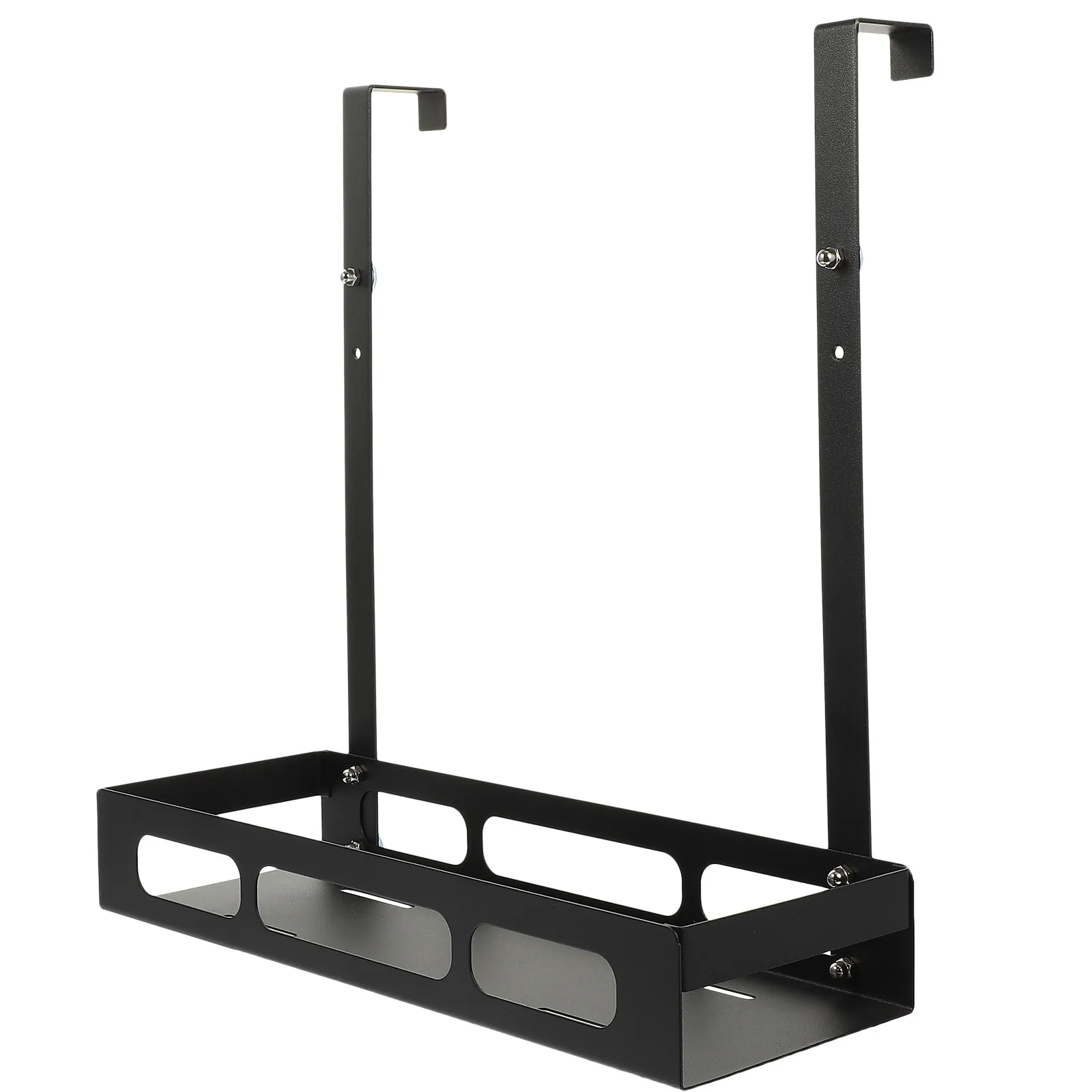 

Wall Mounted Iron Storage Basket Punch Free Over Door Rack Bathroom Storage Organizer Home Supplies Over The Door Basket