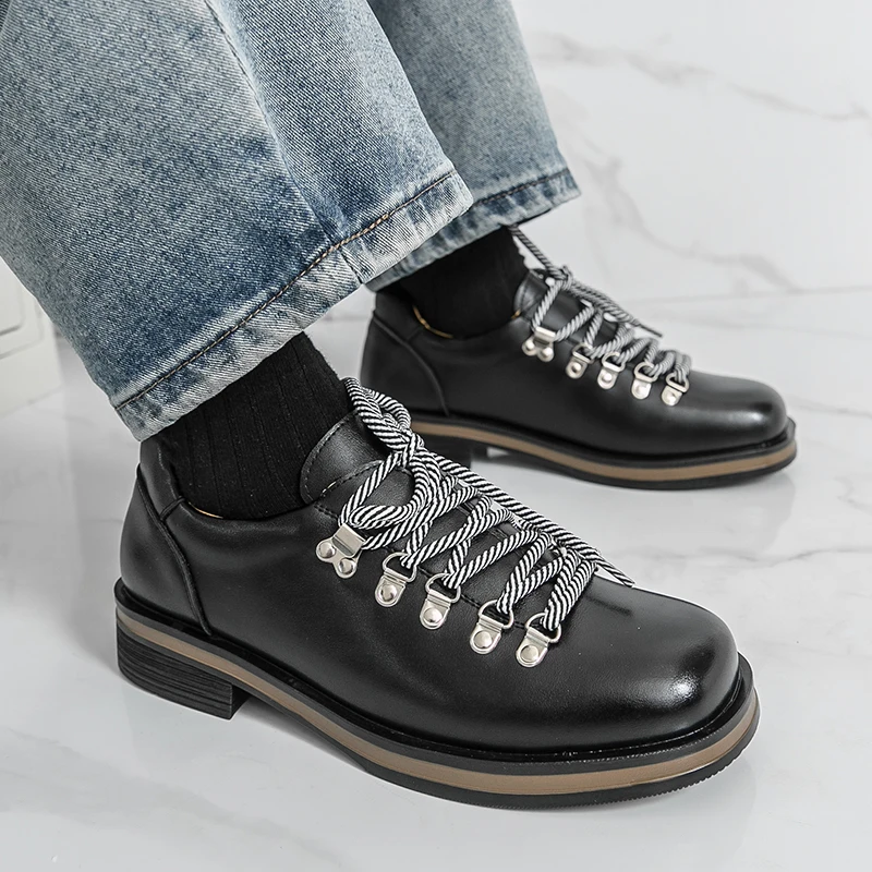 

Men Heightening Shoes Comfort Lace Up Casual Elevator Shoes Commerce Breathable Height Increase Sport