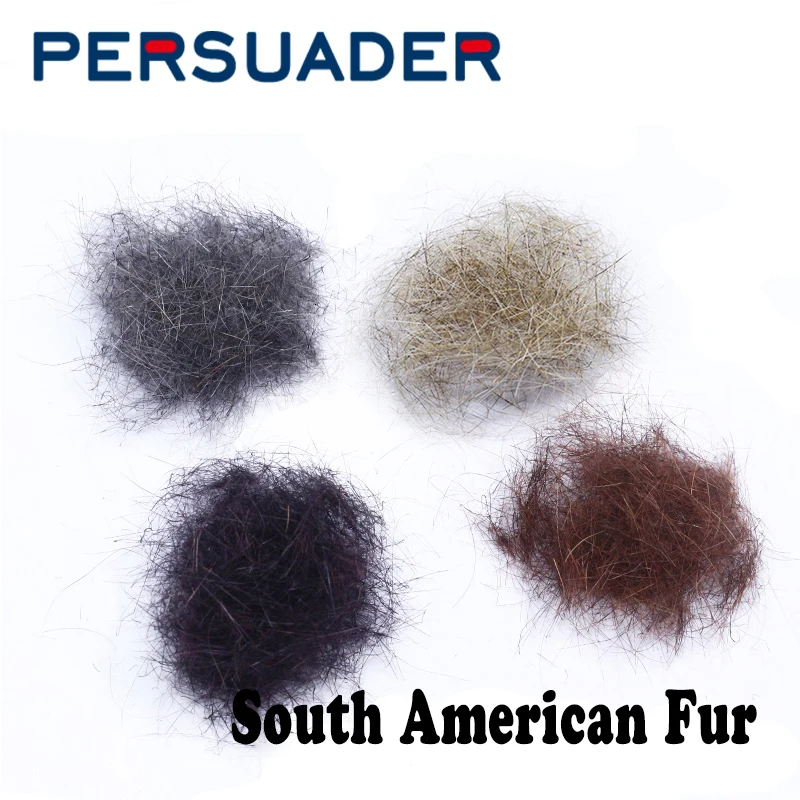 Persuader 4optional colors South American Fur fly tying dub net 2g nymph fly dub Jig hook nymph thorax&body fly tying materials