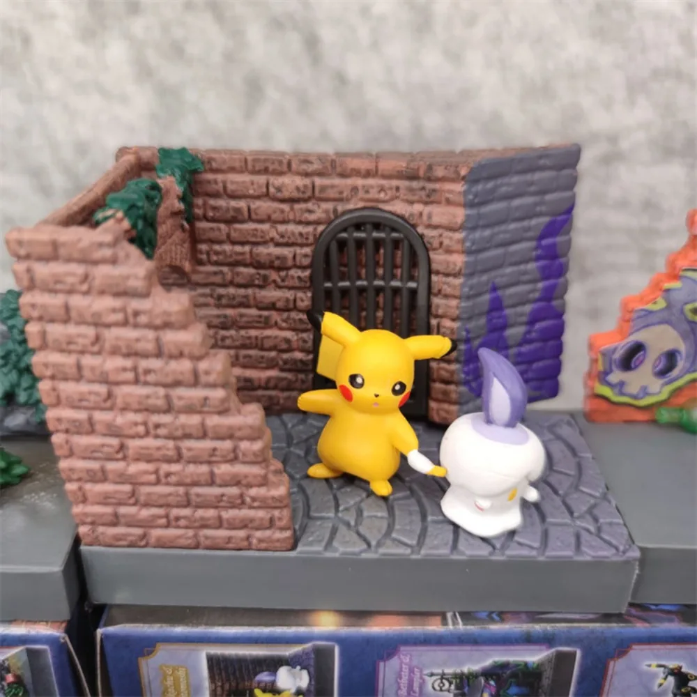 Rement Pokemon Town Back Alley At Night Series Blind Box Pikachu Gengar Umbreon Mimikyu Collectible Anime Action Figure Gift Toy view 2