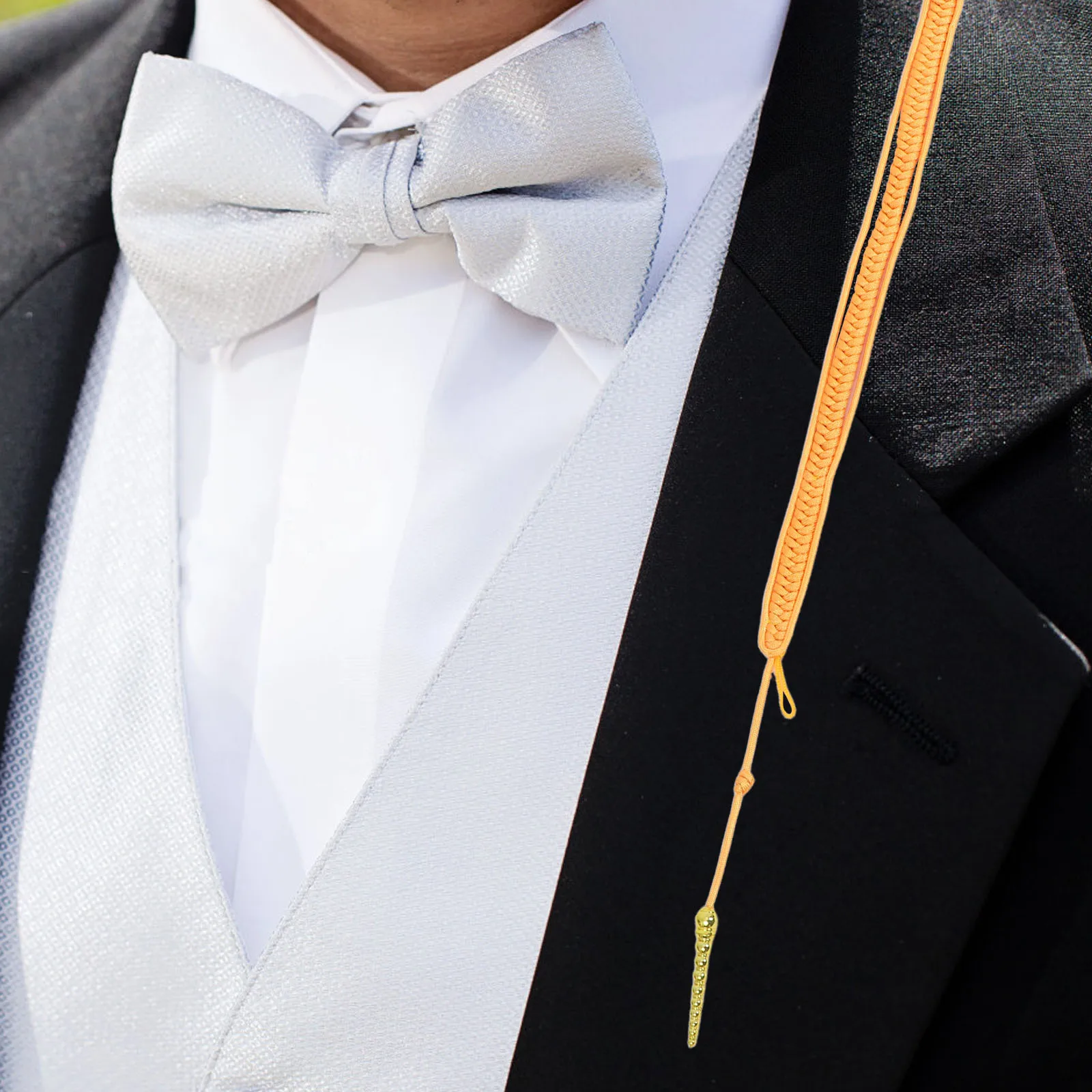 

Gold Braided Uniform Aiguillette Shoulder Cord for Formal Dress Stage Performance Security Braided Epaulets Military Costume