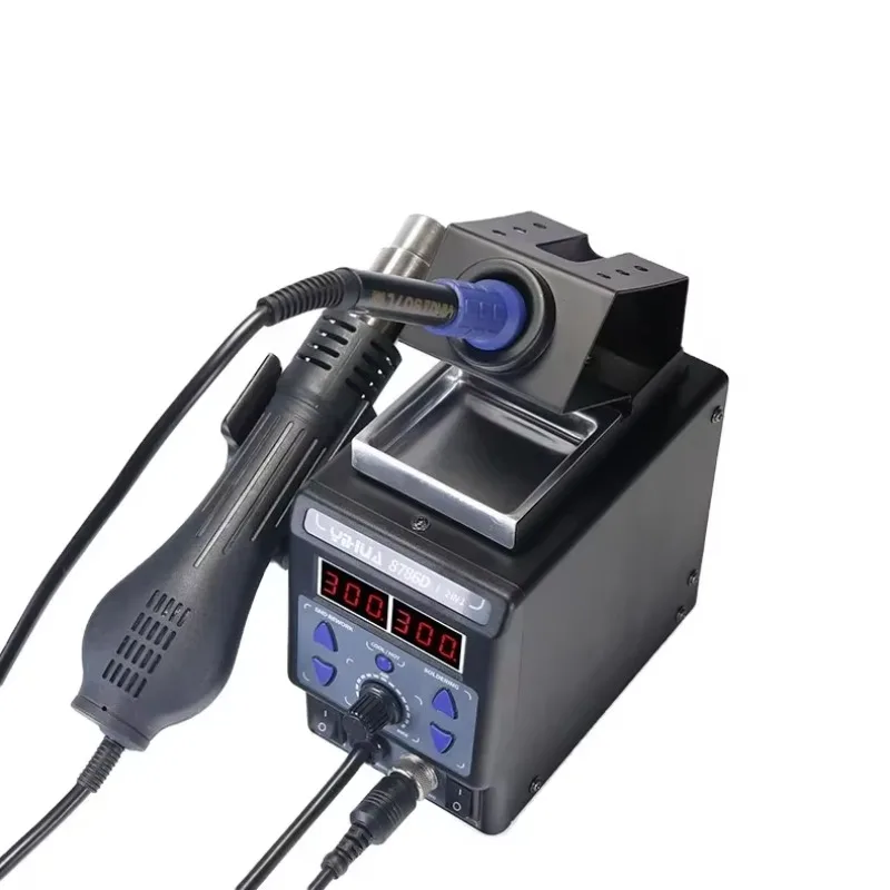 

NEW 110V Hot air soldering station Digital display temperature control soldering iron desoldering platform