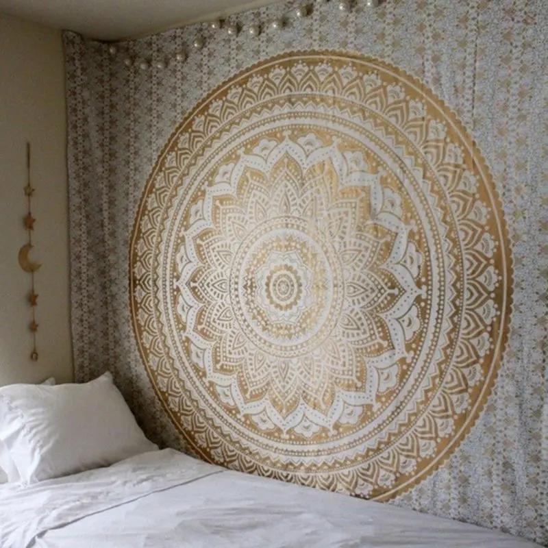 

Tapestry Gradient Color Retro Mandala Home Decoration Tapestry Cover Beach Towel Yoga/Picnic Mat Home Decor Textiles 2 Sizes
