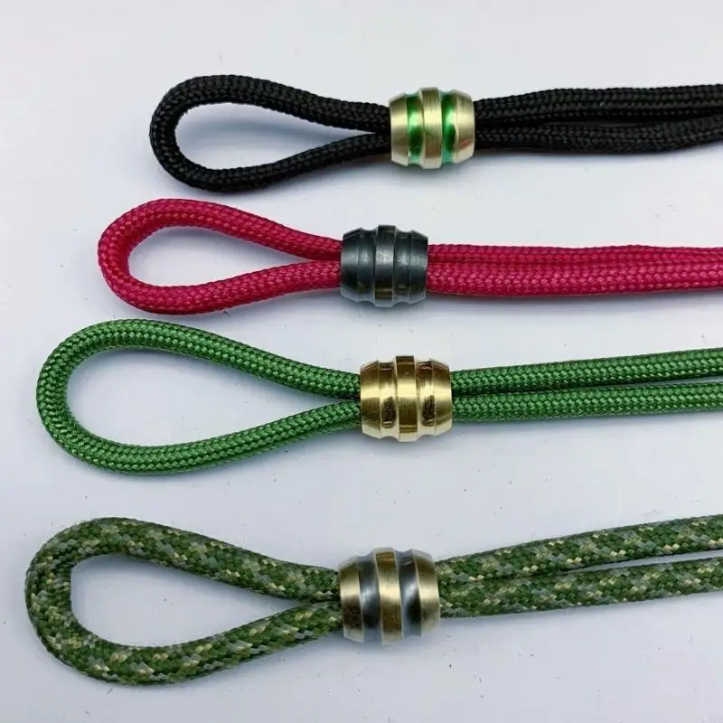 Knife Lanyard Brass Knife Bead Parachute Bead Paracord Bead Pendant Beads for Outdoor Lanyard Umbrella Rope Pendant 