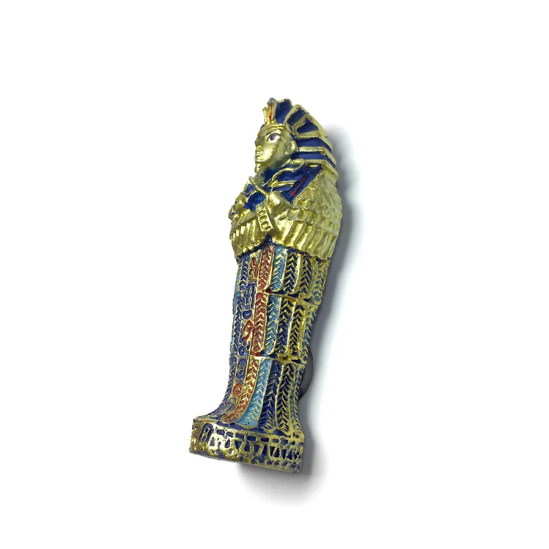 Egypt 3D Personalized Cultural Creative Pharaoh Full Body Statue Magnetic Fridge Magnet Travel Souvenir Home Decoration