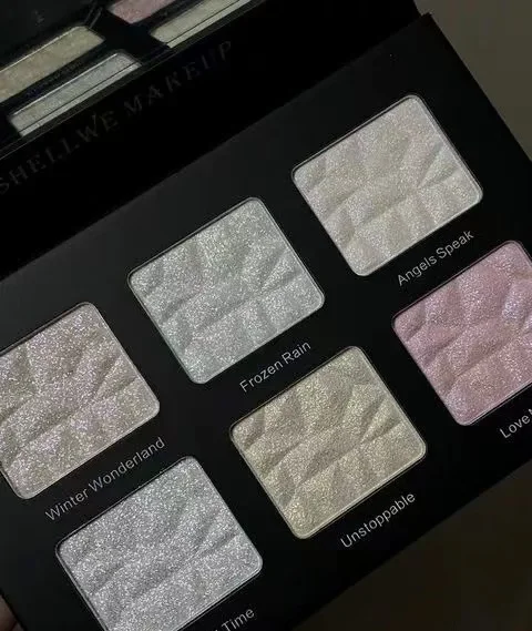 

Shellwe Makeup Present Многофункциональная блестящая разглаживающая дуохромная палитра HIGHLIGHTER с перламутровым блеском Косметика для макияжа