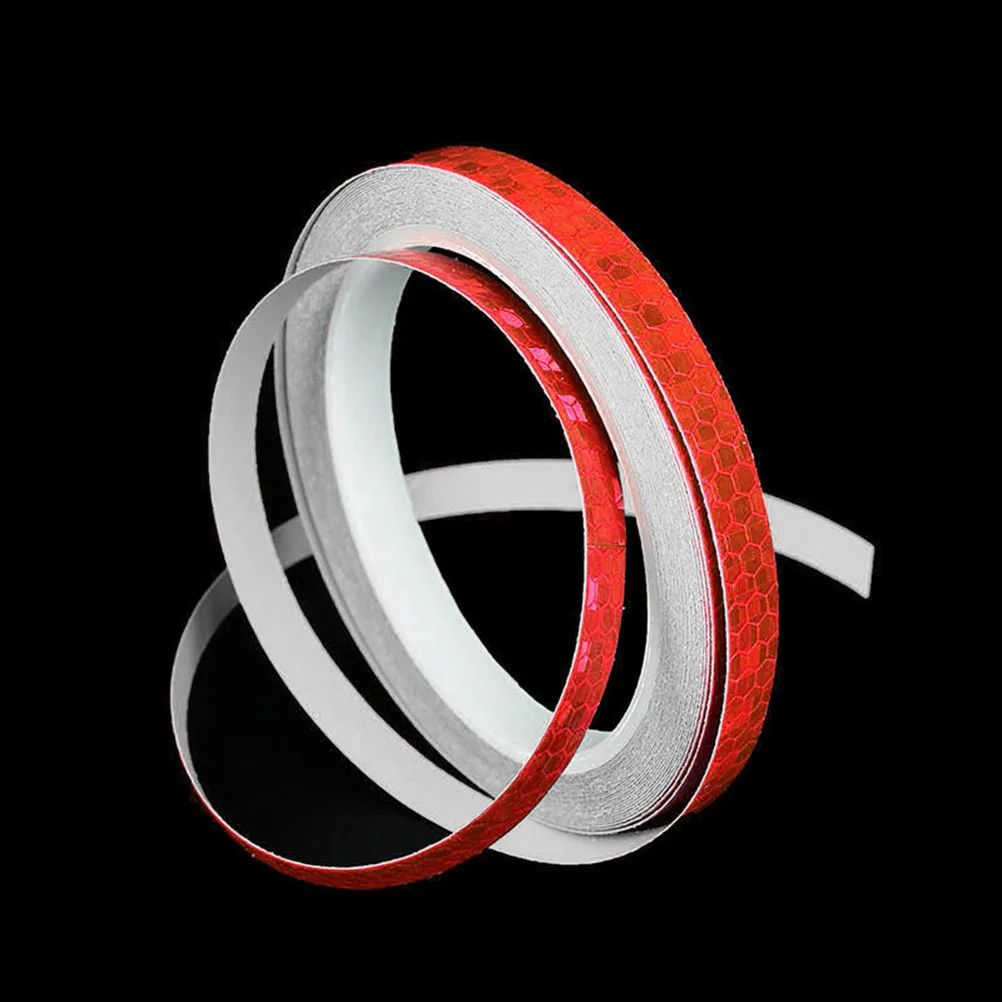 8m Reflective Tape Bike Wheel Stickers Safety Cycling Rim Decal Fluorescent At Night for Motorcycle Bicycle Night Riding
