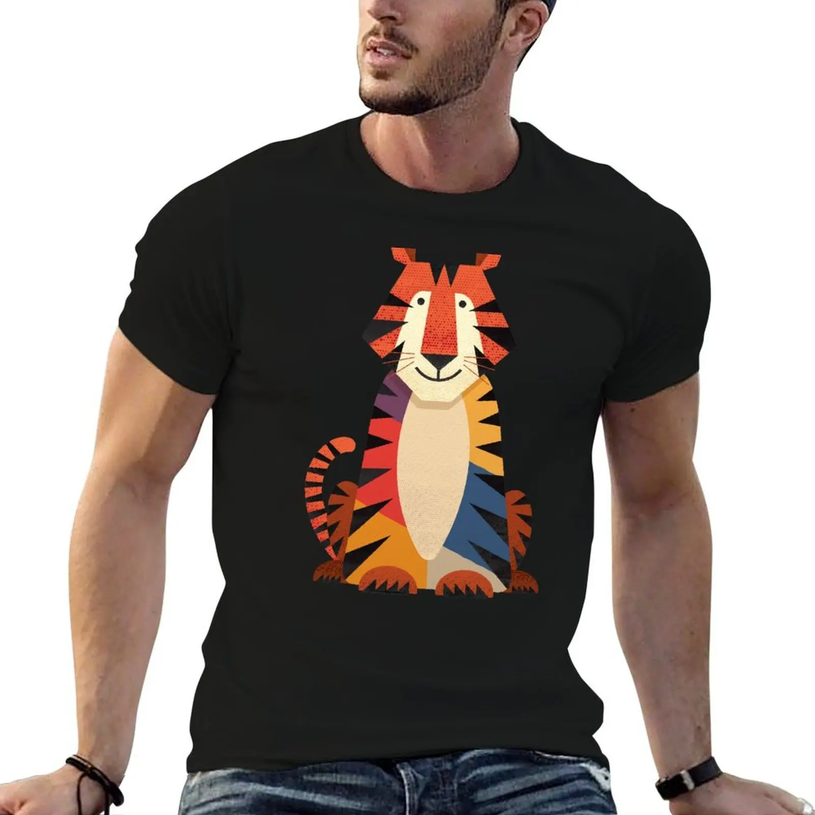 

Hello Tiger T-Shirt t shirts for man pack white t shirts for man cotton funny man t shirt graphic T-shirt