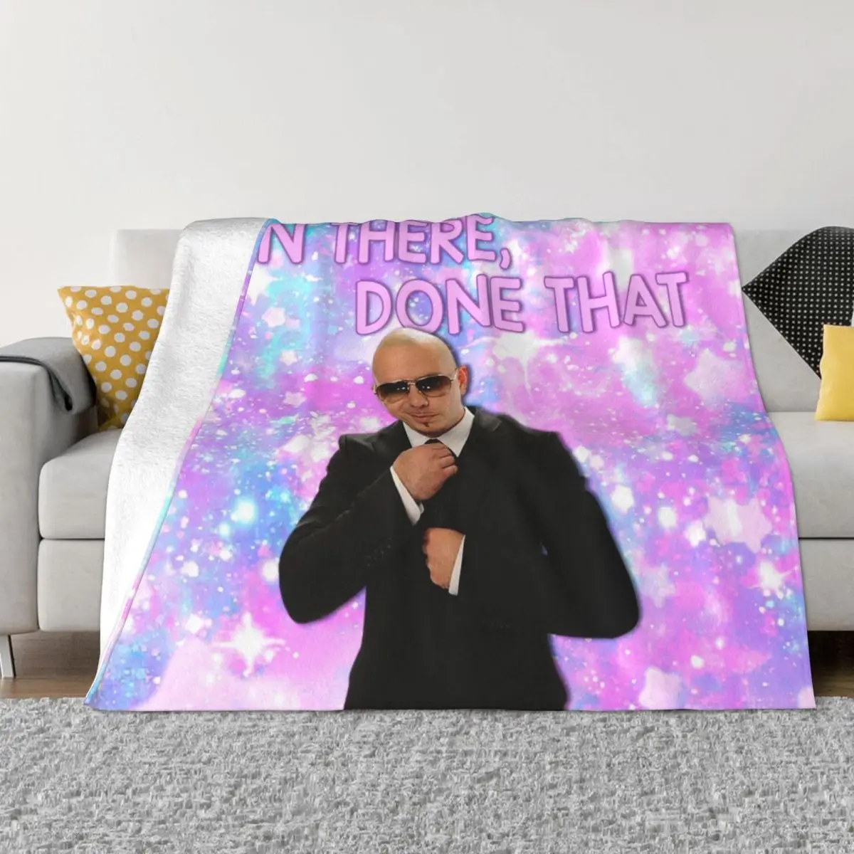 

mr. worldwide - been there, done that Throw Blanket blankets for winter blanket for winter Soft Bed Blankets