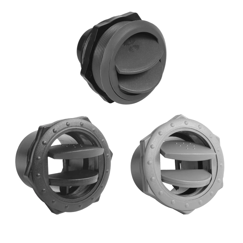 RV Interior Accessories Auto Air Conditioner Air Outlet Side Roof Air Vent Outlet Louvered Dash Vent Exhaust Grille RV Parts