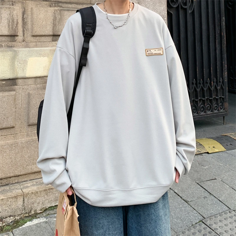 

Толстовки с тиснением для мужчин, пуловеры, Мужская одежда, мужская весенняя одежда, свитшоты, мужской оригинальный брендовый пуловер оверсайз, Новинка