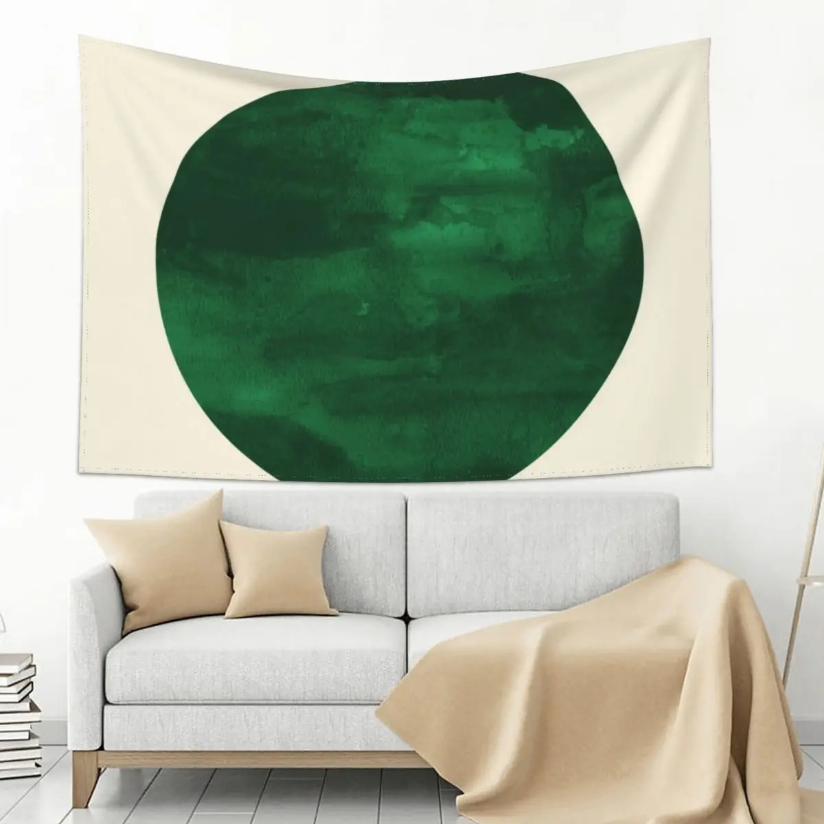 

circle — green Tapestry Home Decoration