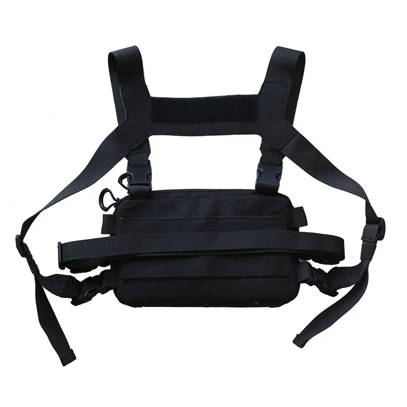 Unisex Tactical Chest Rig Bag Hip Hop Streetwear Bag Functional Waist Pack Adjustable Crossbody Chest Bag outdoors Vest backpack