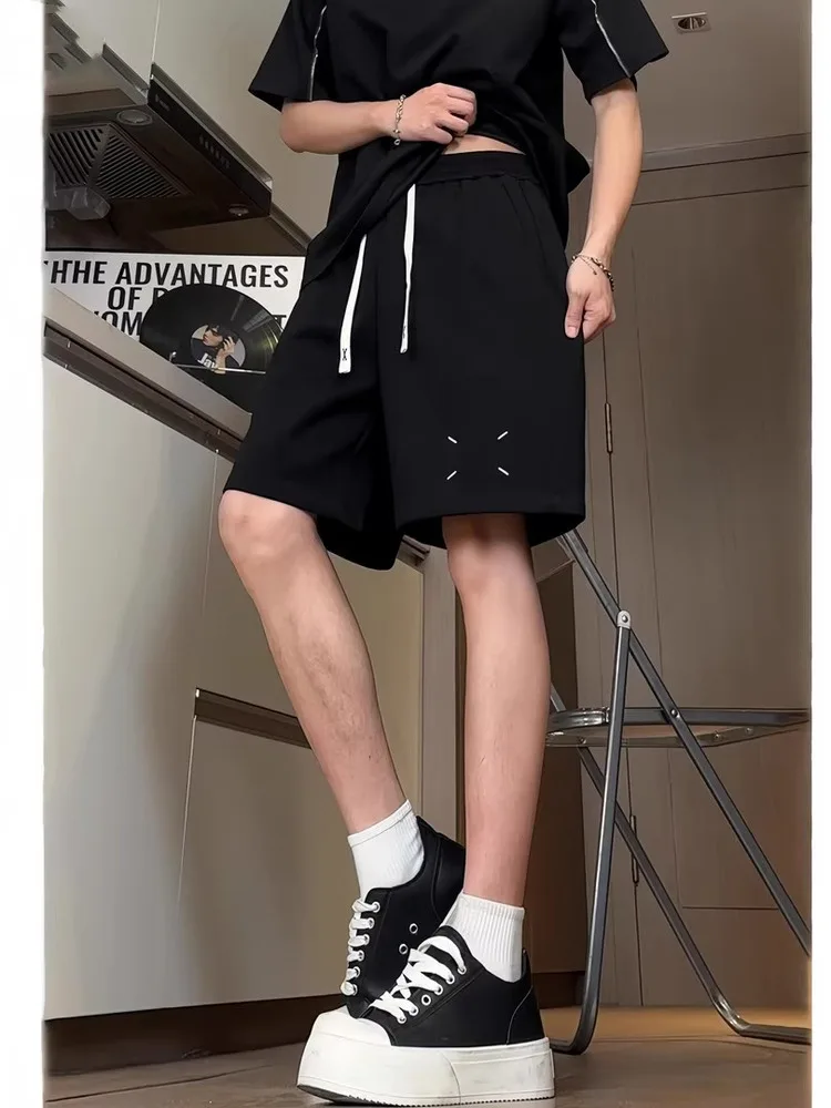 

Мужские летние шорты из 100% хлопка, очень большие, 300 г/м², свободного кроя, дышащие, легкие