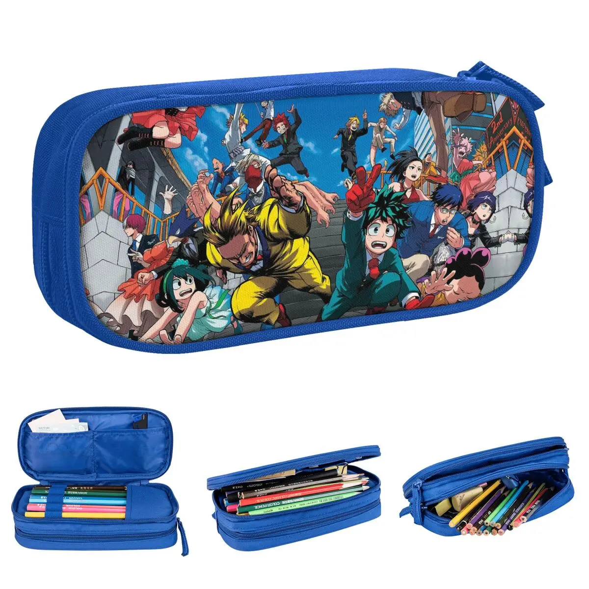 My Hero Academia Pencil Cases Pen Bag Girls Boys Big Capacity School Supplies Gift Pencilcases