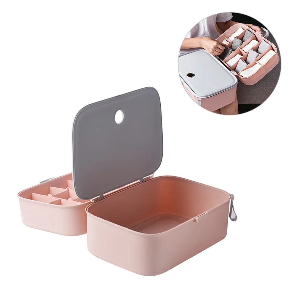 

Foldable Underwear Organizer Box PP Material Storage Bras Socks Ties Travel Clothes Wardrobe Portable Lightweight Anti