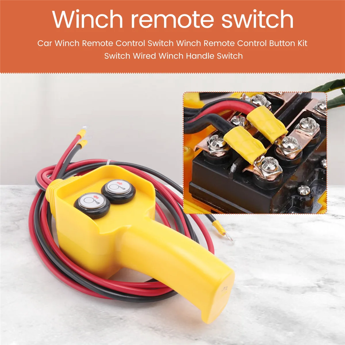 

Durable Car Winch Remote Control Switch Winch Remote Control Button Kit