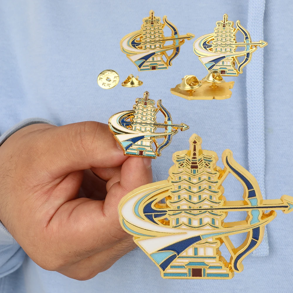 

Novelty Archery Brooches 1/2pcs Alloy Badges Shooting Accessories Souvenirs for Sports Enthusiasts Identity Gift