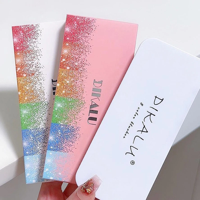 CCHATM 8 couleurs diamant perle polarisé fard à paupières Palette Tridimensionnel Contour miroitant mettre en évidence le teint de la peau maquillage cosmétiques